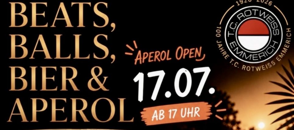 Zur Erinnerung: Die Aperol Open steigen am 17. Juli!