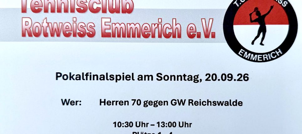 Pokal – Finalspiel der Herren 70